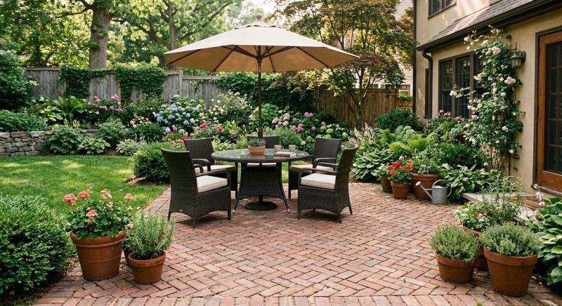Patio Brick Installation in Framingham, MA