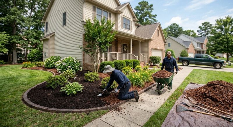 Black Mulch Installation in Honolulu, HI