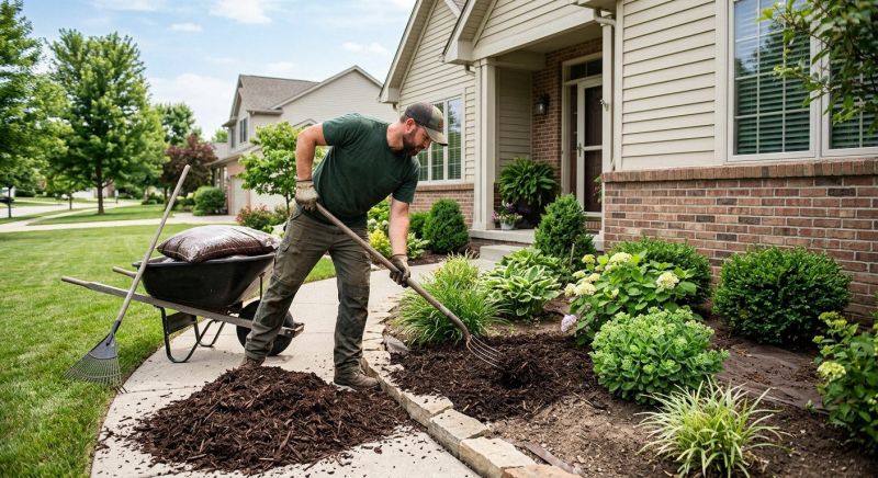 Brown Mulch Installation in Honolulu, HI