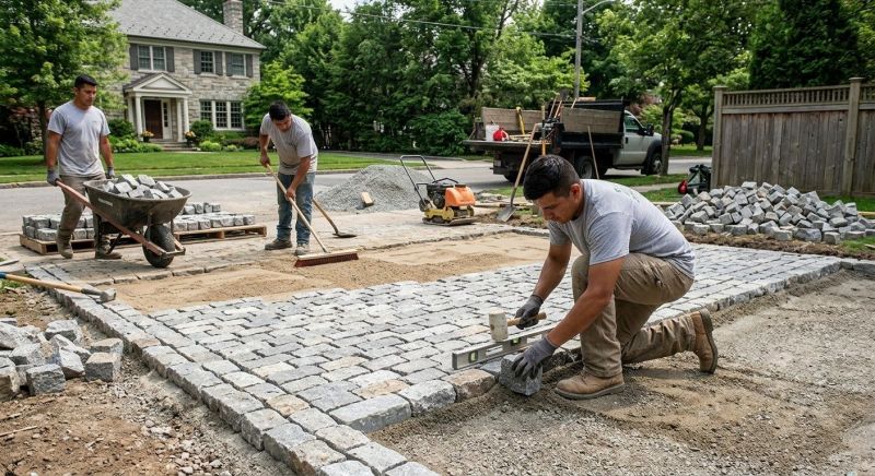 Cement Pavers Installation in Boston, MA