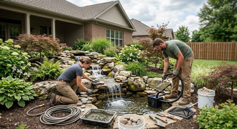 Garden Waterfall Installation in Honolulu, HI