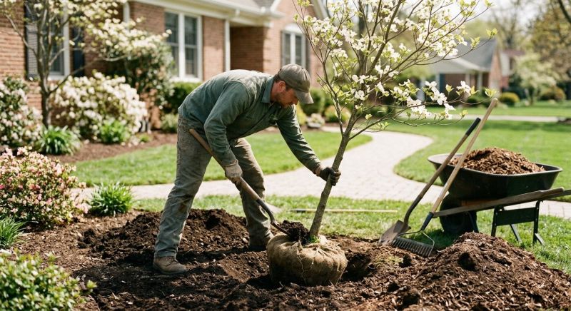Magnolia Tree Planting in Ventura County, CA